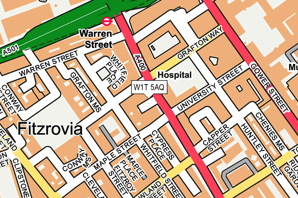 W1T 5AQ map - OS OpenMap – Local (Ordnance Survey) W1T 5AQ map - OS OpenMap – Local (Ordnance Survey)