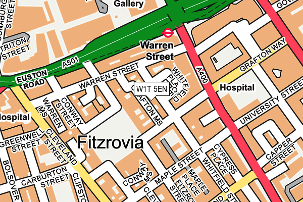 W1T 5EN map - OS OpenMap – Local (Ordnance Survey) W1T 5EN map - OS OpenMap – Local (Ordnance Survey)