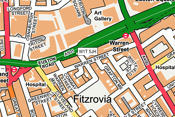 W1T 5JH map - OS OpenMap – Local (Ordnance Survey) W1T 5JH map - OS OpenMap – Local (Ordnance Survey)
