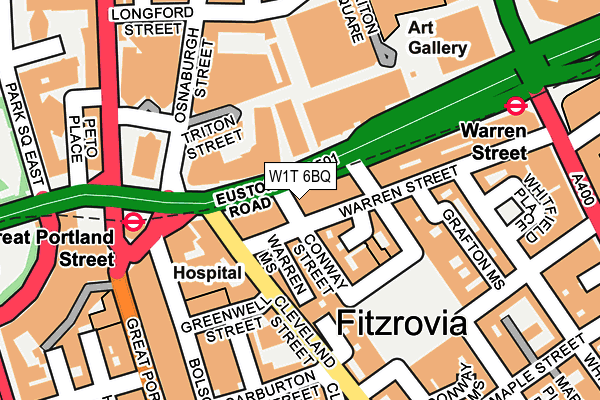 W1T 6BQ map - OS OpenMap – Local (Ordnance Survey) W1T 6BQ map - OS OpenMap – Local (Ordnance Survey)