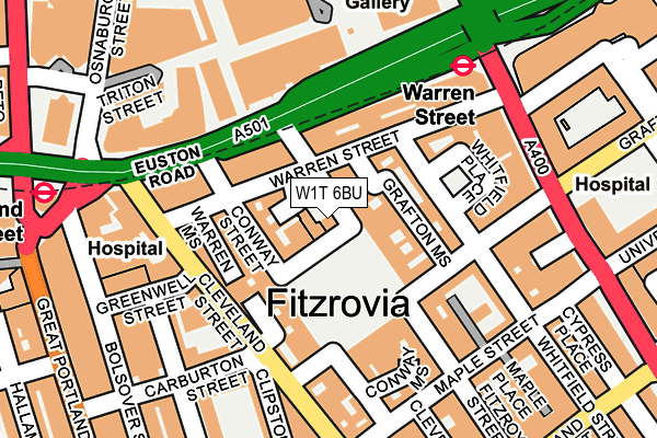W1T 6BU map - OS OpenMap – Local (Ordnance Survey) W1T 6BU map - OS OpenMap – Local (Ordnance Survey)