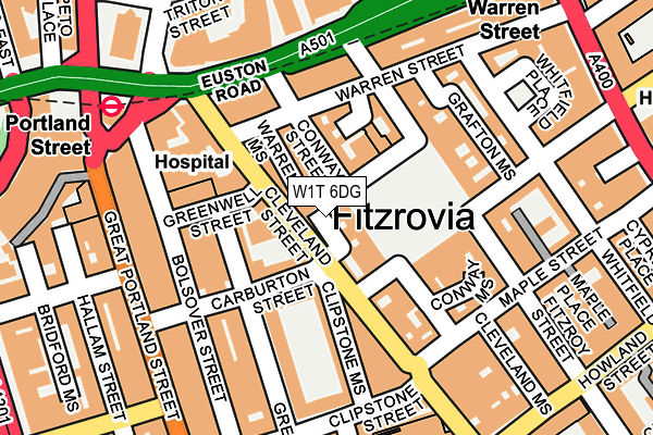 W1T 6DG map - OS OpenMap – Local (Ordnance Survey) W1T 6DG map - OS OpenMap – Local (Ordnance Survey)