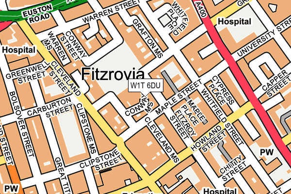 W1T 6DU map - OS OpenMap – Local (Ordnance Survey) W1T 6DU map - OS OpenMap – Local (Ordnance Survey)