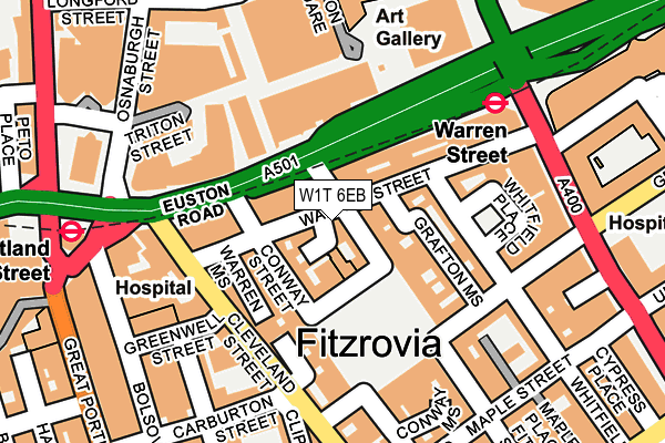 W1T 6EB map - OS OpenMap – Local (Ordnance Survey) W1T 6EB map - OS OpenMap – Local (Ordnance Survey)