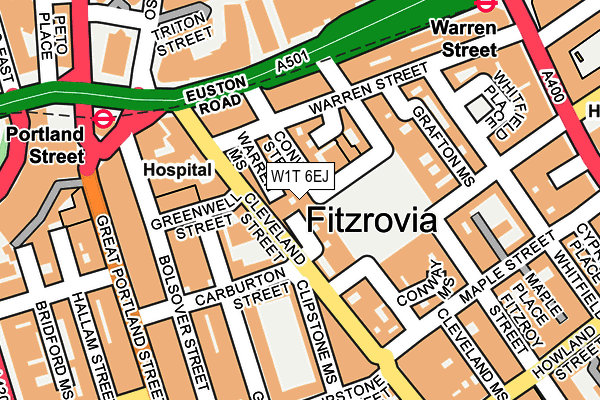 W1T 6EJ map - OS OpenMap – Local (Ordnance Survey) W1T 6EJ map - OS OpenMap – Local (Ordnance Survey)