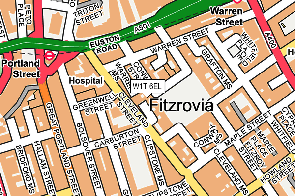 W1T 6EL map - OS OpenMap – Local (Ordnance Survey) W1T 6EL map - OS OpenMap – Local (Ordnance Survey)