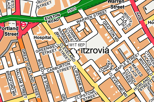 W1T 6EP map - OS OpenMap – Local (Ordnance Survey) W1T 6EP map - OS OpenMap – Local (Ordnance Survey)