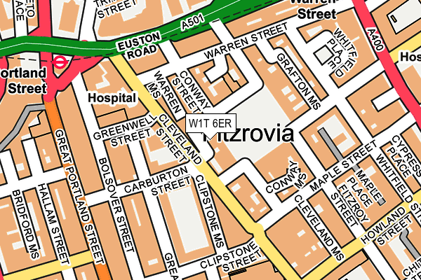 W1T 6ER map - OS OpenMap – Local (Ordnance Survey) W1T 6ER map - OS OpenMap – Local (Ordnance Survey)