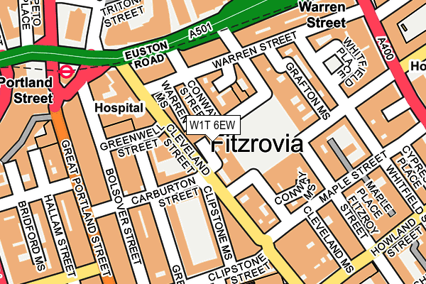 W1T 6EW map - OS OpenMap – Local (Ordnance Survey) W1T 6EW map - OS OpenMap – Local (Ordnance Survey)