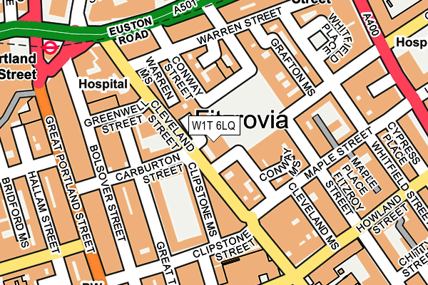 W1T 6LQ map - OS OpenMap – Local (Ordnance Survey) W1T 6LQ map - OS OpenMap – Local (Ordnance Survey)