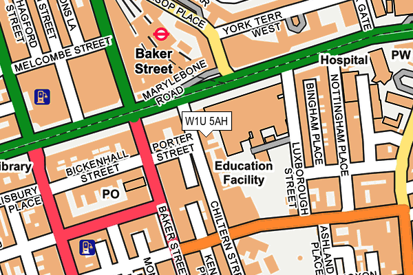 W1U 5AH map - OS OpenMap – Local (Ordnance Survey) W1U 5AH map - OS OpenMap – Local (Ordnance Survey)