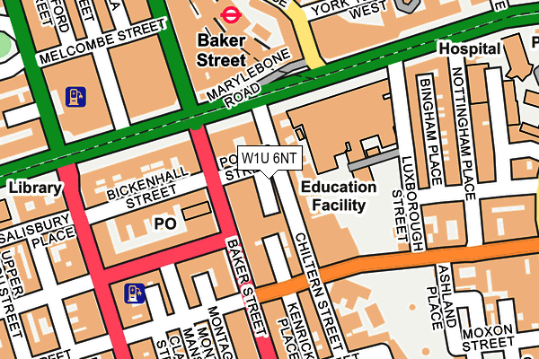 W1U 6NT map - OS OpenMap – Local (Ordnance Survey) W1U 6NT map - OS OpenMap – Local (Ordnance Survey)