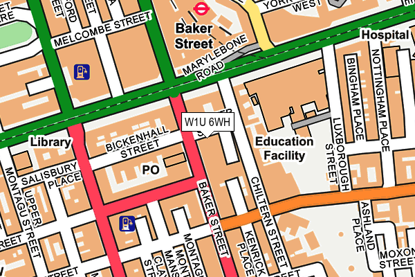 W1U 6WH map - OS OpenMap – Local (Ordnance Survey) W1U 6WH map - OS OpenMap – Local (Ordnance Survey)