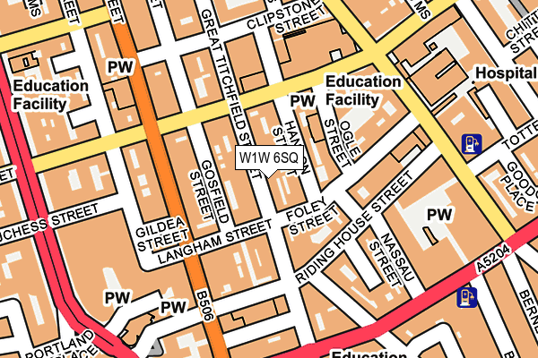 W1W 6SQ map - OS OpenMap – Local (Ordnance Survey) W1W 6SQ map - OS OpenMap – Local (Ordnance Survey)