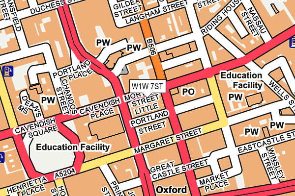W1W 7ST map - OS OpenMap – Local (Ordnance Survey) W1W 7ST map - OS OpenMap – Local (Ordnance Survey)