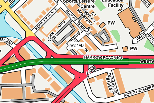 W2 1AD map - OS OpenMap – Local (Ordnance Survey) W2 1AD map - OS OpenMap – Local (Ordnance Survey)