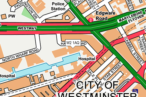 W2 1AQ map - OS OpenMap – Local (Ordnance Survey) W2 1AQ map - OS OpenMap – Local (Ordnance Survey)