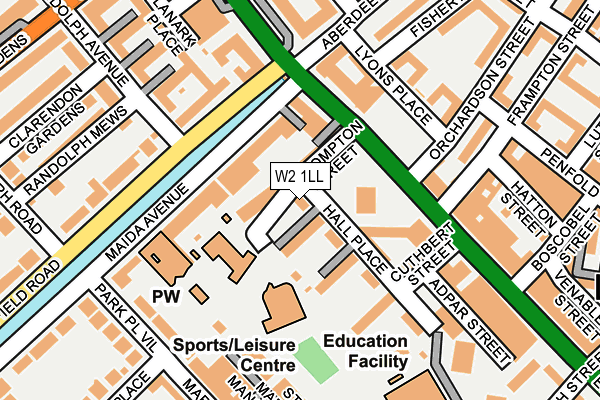 W2 1LL map - OS OpenMap – Local (Ordnance Survey) W2 1LL map - OS OpenMap – Local (Ordnance Survey)