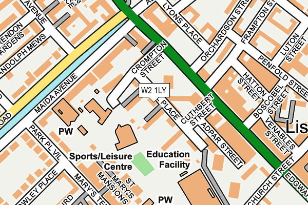 W2 1LY map - OS OpenMap – Local (Ordnance Survey) W2 1LY map - OS OpenMap – Local (Ordnance Survey)