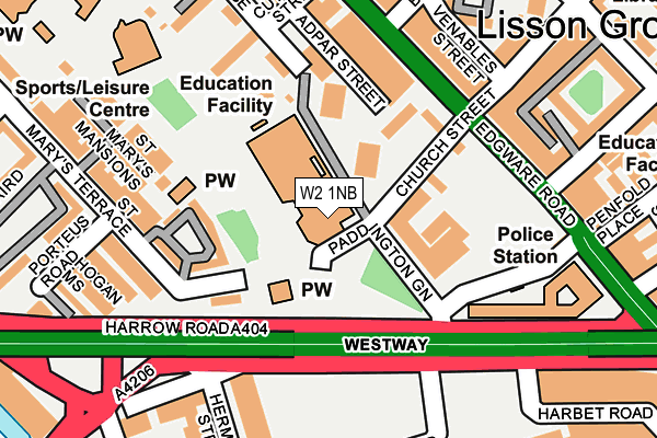 W2 1NB map - OS OpenMap – Local (Ordnance Survey) W2 1NB map - OS OpenMap – Local (Ordnance Survey)