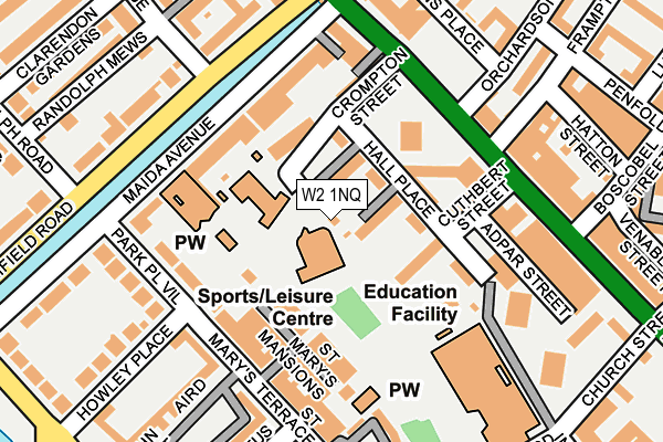 W2 1NQ map - OS OpenMap – Local (Ordnance Survey) W2 1NQ map - OS OpenMap – Local (Ordnance Survey)
