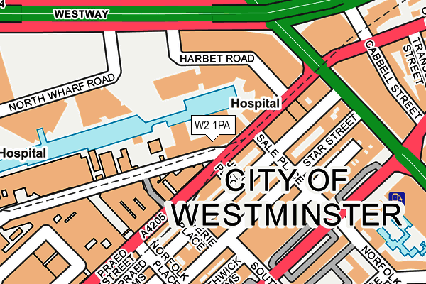 W2 1PA map - OS OpenMap – Local (Ordnance Survey) W2 1PA map - OS OpenMap – Local (Ordnance Survey)