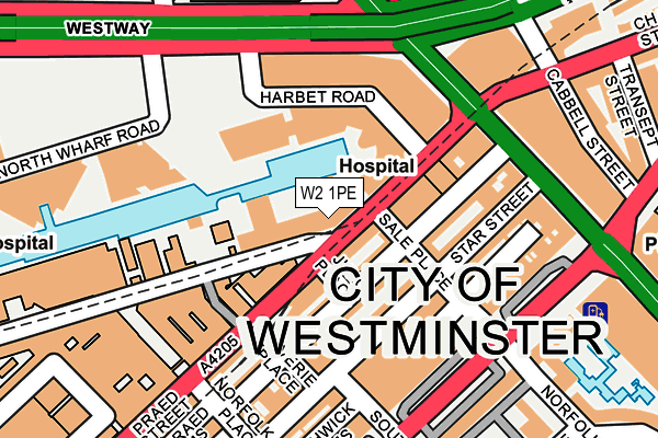 W2 1PE map - OS OpenMap – Local (Ordnance Survey) W2 1PE map - OS OpenMap – Local (Ordnance Survey)
