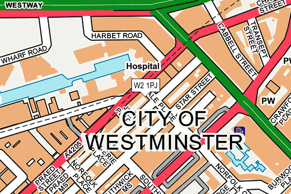 W2 1PJ map - OS OpenMap – Local (Ordnance Survey) W2 1PJ map - OS OpenMap – Local (Ordnance Survey)