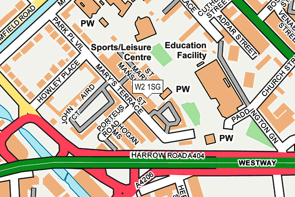 W2 1SG map - OS OpenMap – Local (Ordnance Survey) W2 1SG map - OS OpenMap – Local (Ordnance Survey)