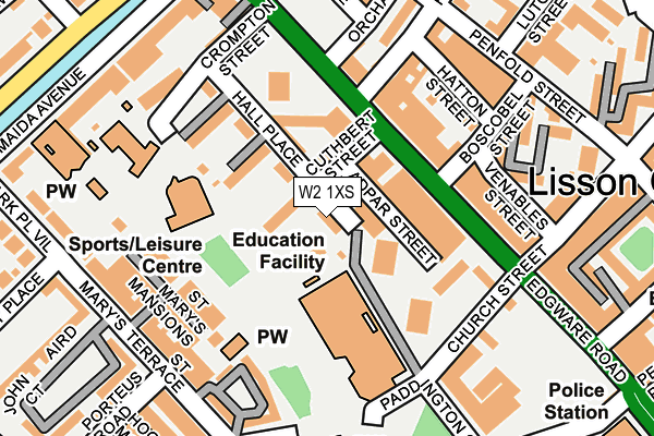 W2 1XS map - OS OpenMap – Local (Ordnance Survey) W2 1XS map - OS OpenMap – Local (Ordnance Survey)