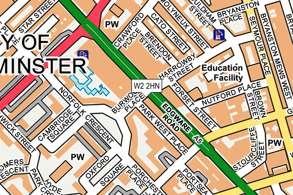 W2 2HN map - OS OpenMap – Local (Ordnance Survey) W2 2HN map - OS OpenMap – Local (Ordnance Survey)