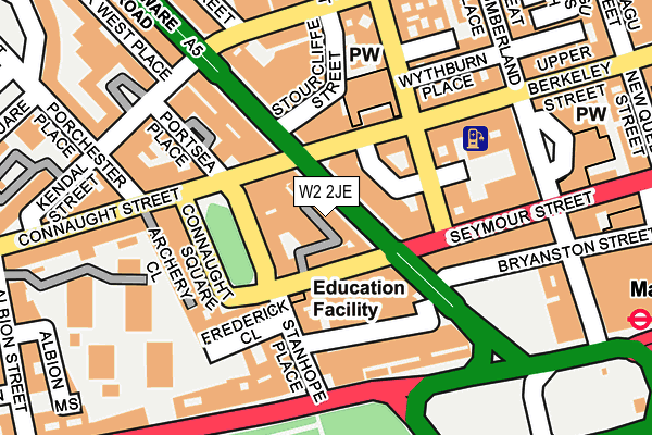 W2 2JE map - OS OpenMap – Local (Ordnance Survey) W2 2JE map - OS OpenMap – Local (Ordnance Survey)