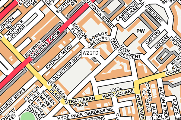 W2 2TD map - OS OpenMap – Local (Ordnance Survey) W2 2TD map - OS OpenMap – Local (Ordnance Survey)
