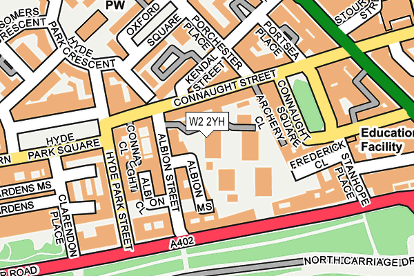 W2 2YH map - OS OpenMap – Local (Ordnance Survey) W2 2YH map - OS OpenMap – Local (Ordnance Survey)