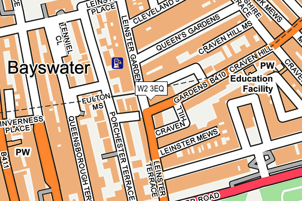 W2 3EQ map - OS OpenMap – Local (Ordnance Survey) W2 3EQ map - OS OpenMap – Local (Ordnance Survey)