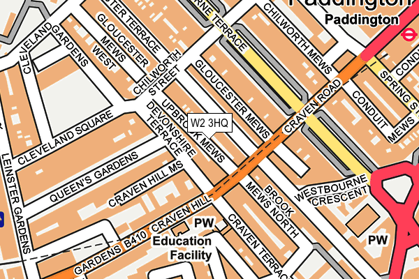 W2 3HQ map - OS OpenMap – Local (Ordnance Survey) W2 3HQ map - OS OpenMap – Local (Ordnance Survey)