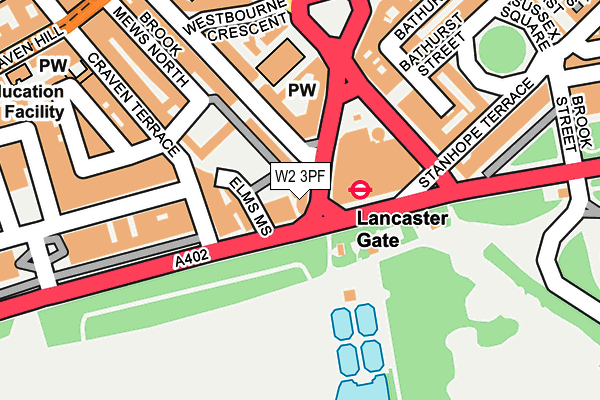 W2 3PF map - OS OpenMap – Local (Ordnance Survey) W2 3PF map - OS OpenMap – Local (Ordnance Survey)