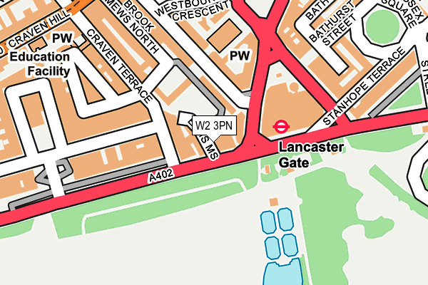 W2 3PN map - OS OpenMap – Local (Ordnance Survey) W2 3PN map - OS OpenMap – Local (Ordnance Survey)