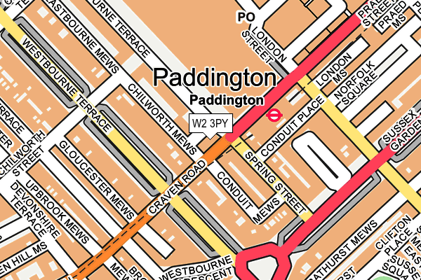 W2 3PY map - OS OpenMap – Local (Ordnance Survey) W2 3PY map - OS OpenMap – Local (Ordnance Survey)