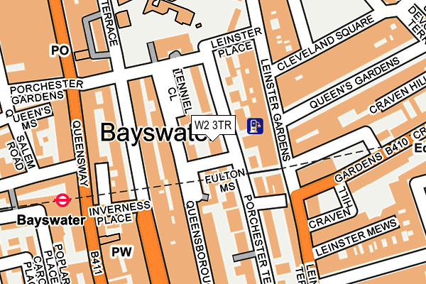 W2 3TR map - OS OpenMap – Local (Ordnance Survey) W2 3TR map - OS OpenMap – Local (Ordnance Survey)
