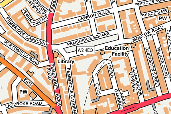 W2 4EQ map - OS OpenMap – Local (Ordnance Survey) W2 4EQ map - OS OpenMap – Local (Ordnance Survey)