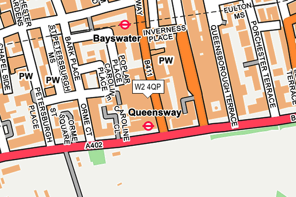 W2 4QP map - OS OpenMap – Local (Ordnance Survey) W2 4QP map - OS OpenMap – Local (Ordnance Survey)