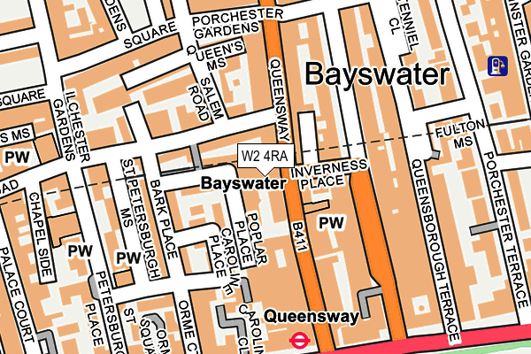 W2 4RA map - OS OpenMap – Local (Ordnance Survey) W2 4RA map - OS OpenMap – Local (Ordnance Survey)