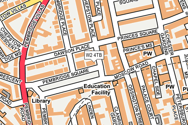 W2 4TB map - OS OpenMap – Local (Ordnance Survey) W2 4TB map - OS OpenMap – Local (Ordnance Survey)