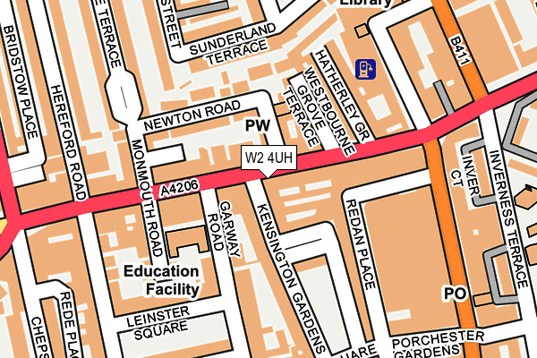 W2 4UH map - OS OpenMap – Local (Ordnance Survey) W2 4UH map - OS OpenMap – Local (Ordnance Survey)