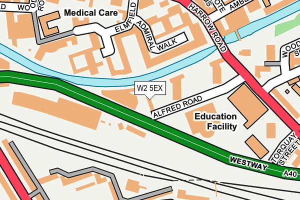 W2 5EX map - OS OpenMap – Local (Ordnance Survey) W2 5EX map - OS OpenMap – Local (Ordnance Survey)