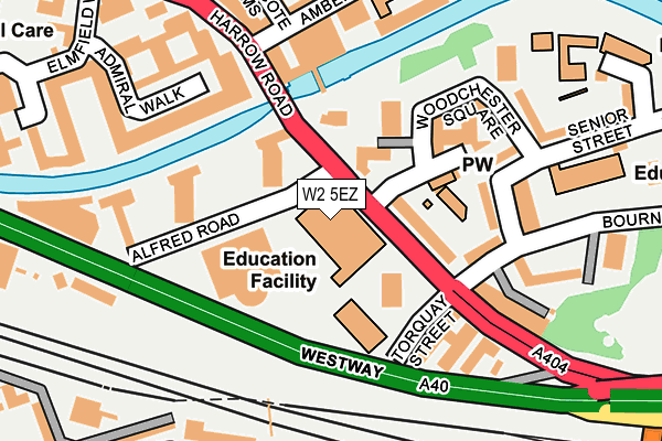 W2 5EZ map - OS OpenMap – Local (Ordnance Survey) W2 5EZ map - OS OpenMap – Local (Ordnance Survey)