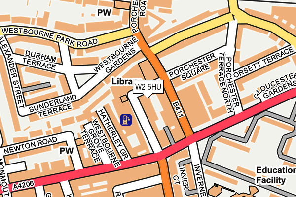 W2 5HU map - OS OpenMap – Local (Ordnance Survey) W2 5HU map - OS OpenMap – Local (Ordnance Survey)