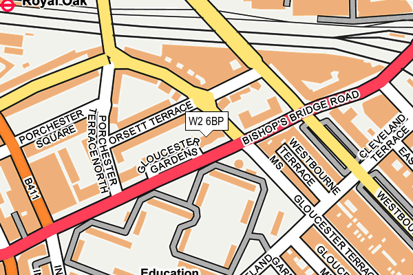 W2 6BP map - OS OpenMap – Local (Ordnance Survey) W2 6BP map - OS OpenMap – Local (Ordnance Survey)