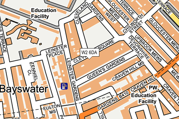 W2 6DA map - OS OpenMap – Local (Ordnance Survey) W2 6DA map - OS OpenMap – Local (Ordnance Survey)